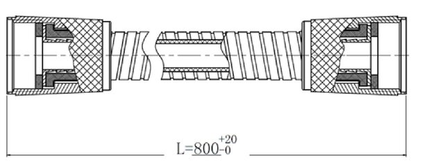 HOGAFLEX A-1 veiligheidsdoucheslang, chroom  ½" conus x 0,80 m x ½" conus  kreukvast  warmwateresistent tot wel 75°C  garantie: 5 jaar