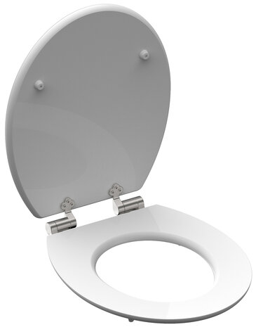 MDF High Gloss WC-bril BALANCE met soft-close  lange levensduur: extreem onbreekbaar en krasbestendig  comfort en functie: geruisloos sluiten dankzij de automatische valrem  eenvoudig schoon te mak