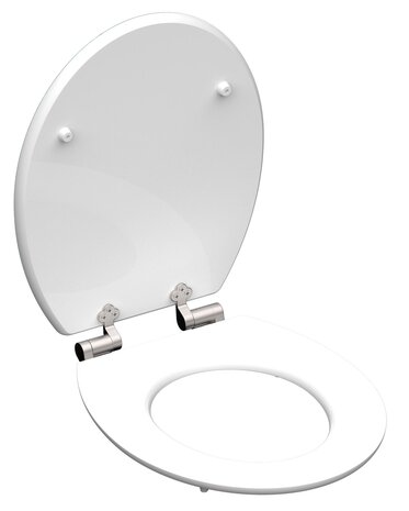 MDF High Gloss WC-bril SHELL HEART met soft-close  lange levensduur: extreem onbreekbaar en krasbestendig  comfort en functie: geruisloos sluiten dankzij de automatische valrem  eenvoudig schoon te