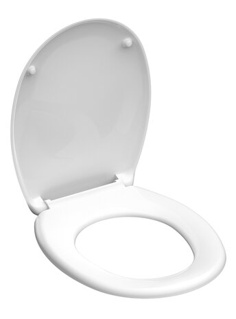 Duroplast WC-bril WHITE, wit