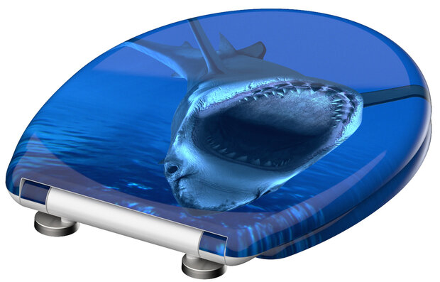 Duroplast WC-bril SHARK met soft-close en quick-release