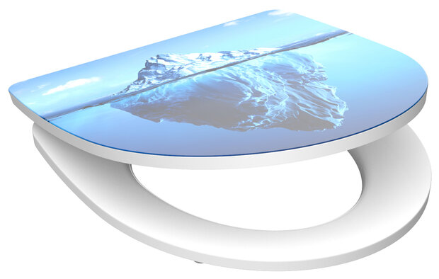 Duroplast High Gloss WC-bril ICEBERG met soft-close en quick-release