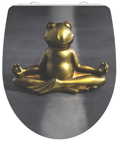 Duroplast High Gloss WC-bril RELAXING FROG met soft-close en quick-release