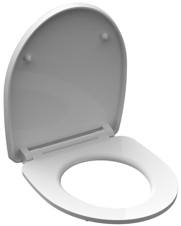 Duroplast High Gloss WC-bril RAINDROP met soft-close en quick-release