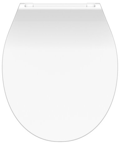 Duroplast WC-bril SLIM WHITE met soft-close en quick-release, wit