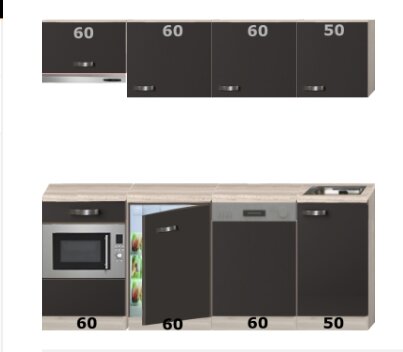 Keukenblok 230cm incl de apparatuur RAI-8888