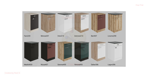 Kitchenette 140cm Neapel met spoelbak 80cm RAI-180