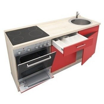 Keukenblok Rood 180cm RAI-799