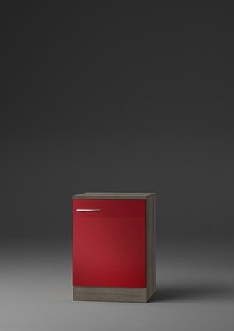Kabinet Imola signaal rood satijn (BxHxD) 50,0x84,8x60,0 cm HRG-193