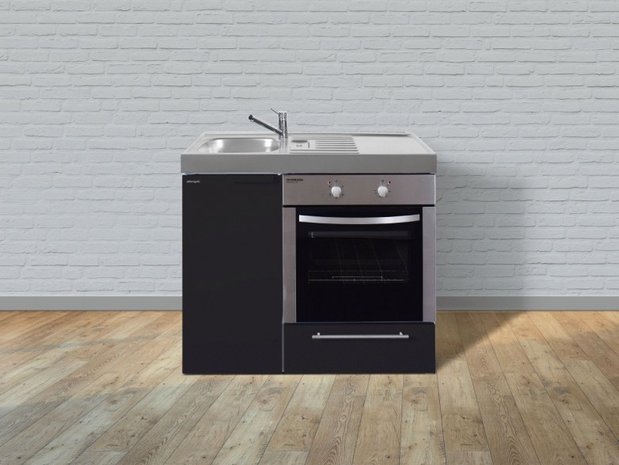 MKB 100 Zwart mat met  oven RAI-9543