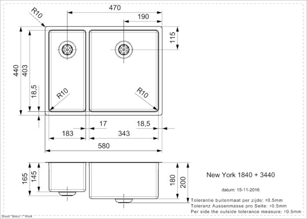 NEW YORK 18X40+34X40 (L) INTEGRATED RAI-34921