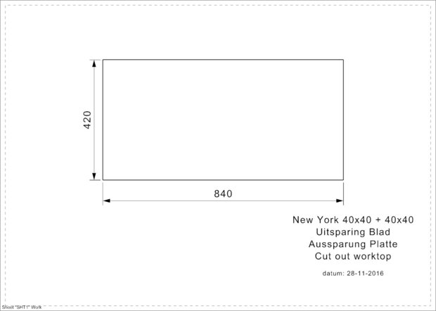 NEW YORK 40X40+40X40 (L) INTEGRATED RAI-343 