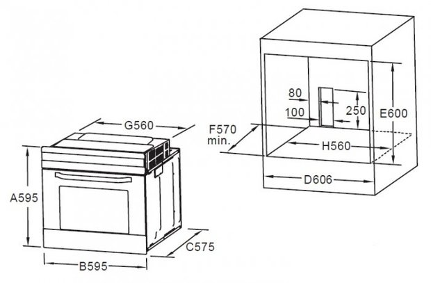 Inbouw Oven EXQUISIT EBE71 RAI-3902 
