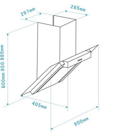 Afzuigkapmet glazen rand 9878 RAI-10029