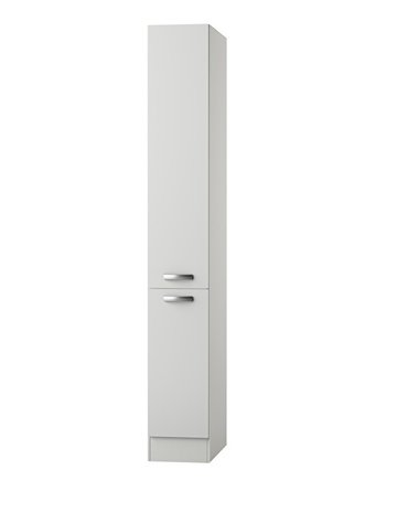 Graf Min Bezwaar Apotheker kast Lagos White satin (BxHxD) 30,0x206,8x57,1 cm RAI-996 -  KitchenetteOnline