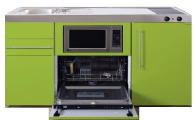 MPGSM 150 Groen met vaatwasser, koelkast en magnetron RAI-927
