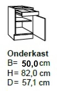 Onderkast 50cm UO306-9