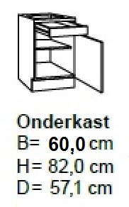 Onderkast 60cm UO306-9