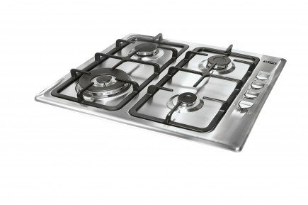 Keukenblok 180cm wit hoogglans incl gas-kookplaat, inbouwkoelkast, afzuigkap en combi magnetron RAI-2459