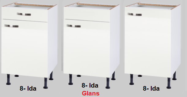 Keukenblok 100 Karat Klassiek met een la en wandkasten RAI-918
