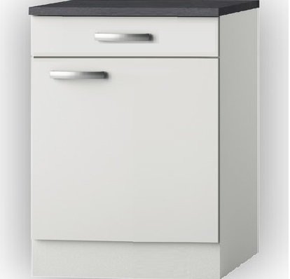 Onderkast Lagos Glans met een La (BxHxD) x 84,8 x 60,0 cm RAI-4491 - KitchenetteOnline