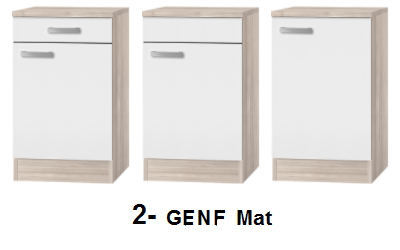 Kitchenette Wit 150cm met koelkast HRG-73101