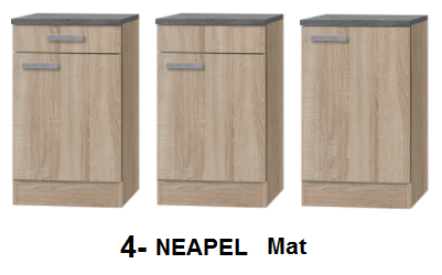 Kitchenette 210cm Wit Hoogglans incl. 2-pit kookplaat, koelkast en afzuigkap HRF-4602