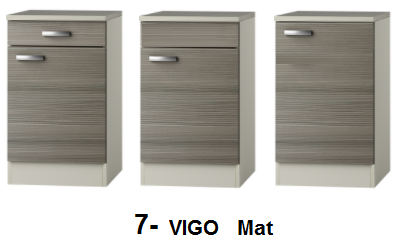 Kitchenette 210cm Wit Hoogglans incl. 2-pit kookplaat, koelkast en afzuigkap HRF-4602