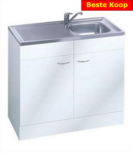 Keukenblok Klassiek 50 + RVS aanrecht 100cm x 50cm RAI-005 Keukenblok Klassiek 50 + RVS aanrecht 100cm x 50cm RAI-005