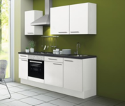 Kitchenette CONCEPT Bengt 210 cm wit incl. Ingebouwde apparaten RAI-4010