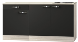 Kitchenette Faro Antraciet 150cm HRG-7330 Kitchenette Faro Antraciet 150cm HRG-7330