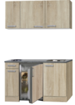 kitchenette 130 houtnerf incl koelkast en e-kookplaat RAI-3322