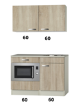 Kitchenette Lagos 120cm met onderbouw magnetron OPTI-112