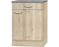 Onderkast Elba breedte 60 cm met een la beuken Onderkast Elba breedte 60 cm met een la beuken