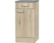 Onderkast Elba breedte 40 cm met een la edel beuken Onderkast Elba breedte 40 cm met een la edel beuken