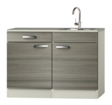 Keukenblok Grijs-bruin Vigo 120cm RAI-512 Keukenblok Grijs-bruin Vigo 120cm RAI-512