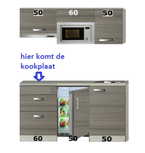 Kitchenette 160cm incl magnetron, koelkast RAI-2122