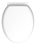 Duroplast WC-ziiting WHITE met soft-close, wit