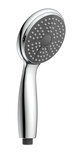 GENUA handdouche, 1 functie, chroom  nobel design: zwart-chroom  antikalk nozzles  douchekop: Ø ca. 10 cm  inclusief waterbesparende pakking-tot wel 50% minder water verbruik  ½