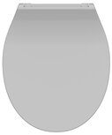 Duroplast WC-bril SLIM GREY met soft-close en quick-release, grijs