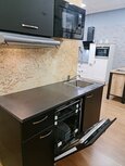 Showmodel zwarte keuken 160cm  met inbouw vaatwasser per direct leverbaar NEW-6660