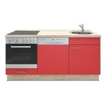 Keukenblok Rood 180cm RAI-1099
