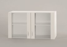 Bovenkast Klassiek 50 Wit met glas 100cm x 32 cm O500-6-OPTI-37