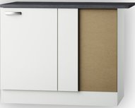 Hoekkast onderkast Lagos White Glans (BxHxD) 100,0 x 84,8 x 60,0 cm UEL106-9