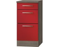 Kabinet Imola signaal rood satijn (BxHxD) 40,0x84,8x60,0 cm HRG-5125