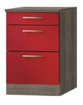 Kabinet Imola signaal rood satijn (BxHxD) 60,0x84,8x60,0 cm HRG-5125