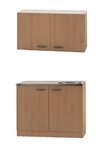 Klassiek 50 keukenblok met spoelbak en bovenkast Beuken 50cm x 100cm OPTI-4103 Klassiek 50 keukenblok met spoelbak en bovenkast Beuken 50cm x 100cm OPTI-4103