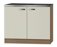 Keukenblok Klassiek 60 Cream met RVS aanrecht 100 x 60cm RAI-82 Keukenblok Klassiek 60 Cream met RVS aanrecht 100 x 60cm RAI-82