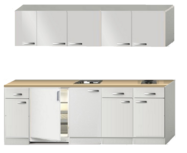 Keukenblok 240cm wit hoogglans incl inbouw apparatuur RAI-0132 Keukenblok 240cm wit hoogglans incl inbouw apparatuur RAI-0132