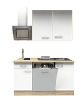 Kitchenette 180cm wit zijdeglans incl inbouw apparatuur Kitchenette 180cm wit zijdeglans incl inbouw apparatuur